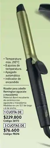 Nova Venta Remington - rizador para cabello aguacate y macadamia oferta