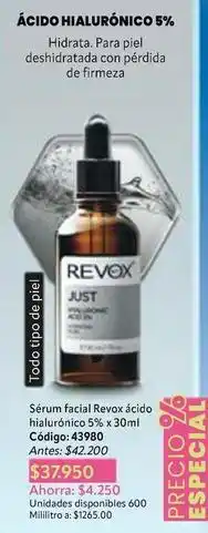 Nova Venta Piel - sérum facial ácido hialurónico 5% x 30ml oferta