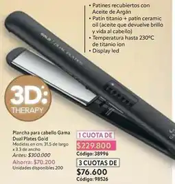 Nova Venta Gold - plancha para cabello gama dual plates oferta