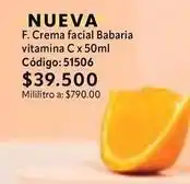 Nova Venta Babaria - f. crema facial vitamina c x 50ml código: 51506 oferta