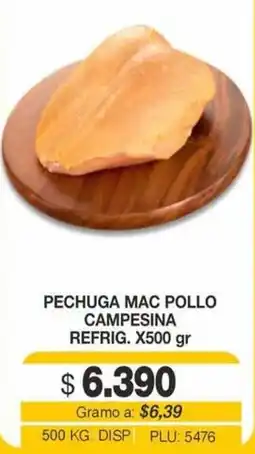 Mercar Pechuga Mac Pollo Campesina oferta