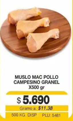 Mercar Muslo mac pollo campesino granel oferta