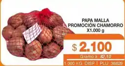 Mercar Papa malla oferta