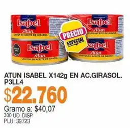 Mercar Isabel atun oferta