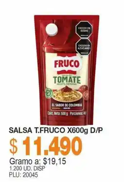 Mercar Fruco salsa de tomate receta original oferta