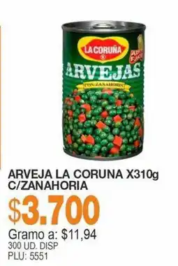 Mercar Arveja la coruna c/zanahoria oferta