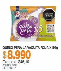 Mercar La Vaquita Roja snack queso pera To-go oferta