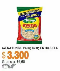 Mercar Toning avena hojuelas oferta