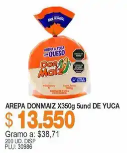 Mercar Don Maiz arepa de yuca con queso oferta