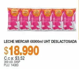 Mercar Leche mercar 6x900ml uht deslactosada oferta