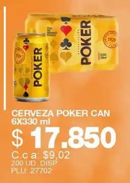 Mercar Cerveza Poker Can oferta