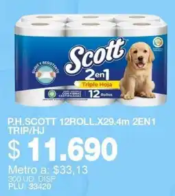 Mercar Scott 2en1 Triple Hoja oferta