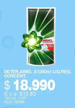 Mercar Ariel detergente liquido concentrado oferta