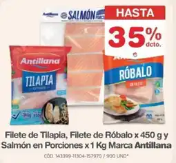 Makro Antillana Filete de Tilapia, Filete de Róbalo y Salmón en Porciones oferta