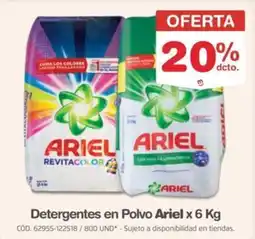 Makro Ariel detergentes en polvo oferta