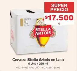 Makro Cerveza Stella Artois en Lata oferta