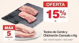 Makro Tocino de Cerdo y Chicharrón Camudo oferta