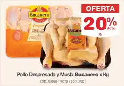 Makro Bucanero pollo despresado y muslo oferta