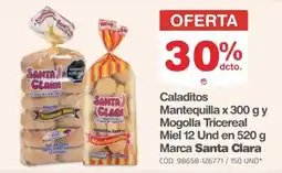 Makro Santa Clara caladitos mantequilla y mogolla tricereal miel oferta