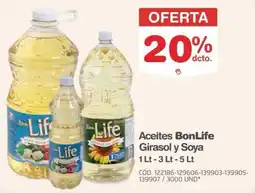 Makro Bonlife aceite girasol y soya oferta