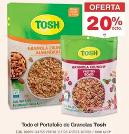 Makro Tosh granola crunchy almendras oferta