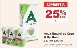 Makro A De Coco agua natural de coco oferta