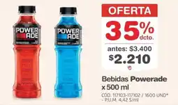 Makro Powerade bebidas oferta