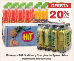 Makro Hit refrescos surtidos y Speed Max energizante oferta