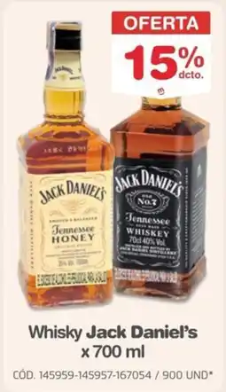 Makro Whisky Jack Daniel's oferta