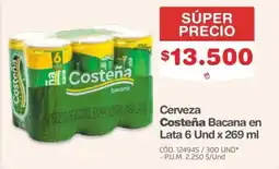 Makro Costeña Cerveza Bacana oferta