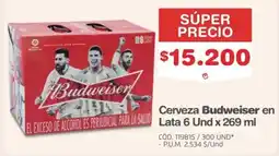 Makro Cerveza Budweiser oferta