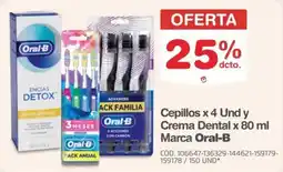 Makro Oral-B cepillos y crema dental oferta