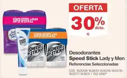 Makro Speed Stick Lady y Men desodorantes oferta