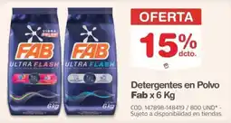 Makro Fab detergentes en polvo oferta