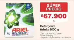 Makro Ariel detergente oferta
