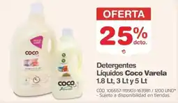 Makro Coco Varela detergentes líquidos oferta