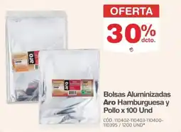 Makro Aro Bolsas Aluminizadas Hamburguesa y Pollo oferta