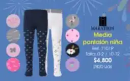 Almacenes Only Marathon media pantalón niña oferta