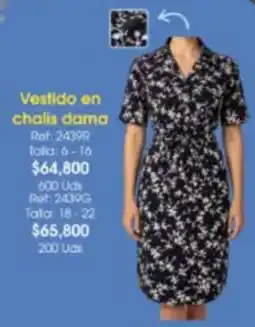 Almacenes Only Vestido en chalis dama oferta