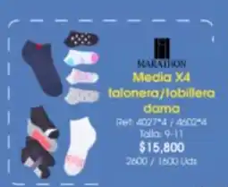 Almacenes Only Marathon media x4 talonera/tobillera dama oferta
