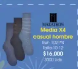 Almacenes Only Marathon media x4 casual hombre oferta