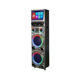 Falabella Cabina Parlante Karaoke Bluetooth con Pantalla Táctil, Control Remoto y 2 Micrófonos oferta