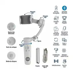Falabella Gimbal para Celular con Tripode Integrado y Rotacion de 360 Grados por Bluetooth oferta