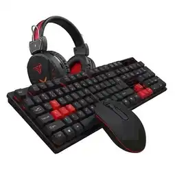 Falabella Periféricos Gaming Combo Teclado Mouse Auriculares Membrana Base Biselada 10 Grados oferta