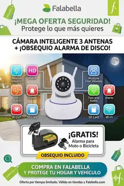 Falabella Cámara De Seguridad WiFi 3 Antenas + oferta