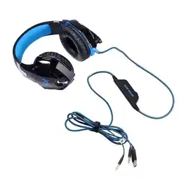 Falabella Audífonos Gaming Diadema Ergonómica con Micrófono Led Azul Sonido Envolvente 3.5mm Usb oferta