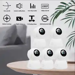 Falabella Cámara Seguridad Wifi x 5 Panorámica 360 Infrarroja oferta
