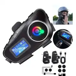 Falabella Intercomunicador Para Moto Q58 Rgb Musica Bluetooth 25 Horas oferta