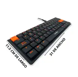 Falabella Teclado Mecánico Gamer Wb-777 Compacto Led Rgb Español oferta
