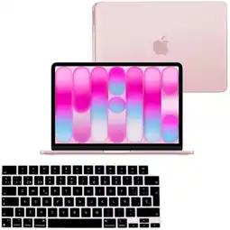 Falabella Carcasa Cristal Matte Rosa Rubor + Protector Teclado Para Macbook Neo A3404 2026 oferta